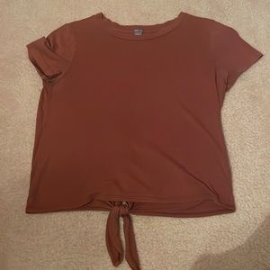 Open back knotted top